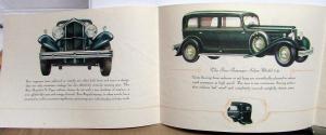 1931 REO Royale 8 Model 31 Sedan Victoria Coupe Color Sales Brochure Folder Orig