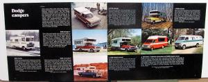 1972 Dodge Truck RV Wagon Van Discover American Color Sales Brochure Original