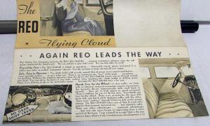 1933 REO Flying Cloud Elite & Standard Coupe Sedan Mailer Sales Folder Original