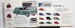 1955 Ford Truck F T C P B Series Conv Tandem Cab Parcel Bus Sales Brochure ORIG