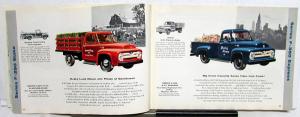 1955 Ford Truck F T C P B Series Conv Tandem Cab Parcel Bus Sales Brochure ORIG