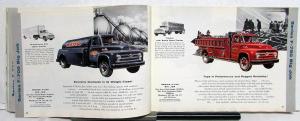 1955 Ford Truck F T C P B Series Conv Tandem Cab Parcel Bus Sales Brochure ORIG