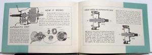 1934 REO Self Shifter Biggest Engineering Advance Sales Brochure & Card Original