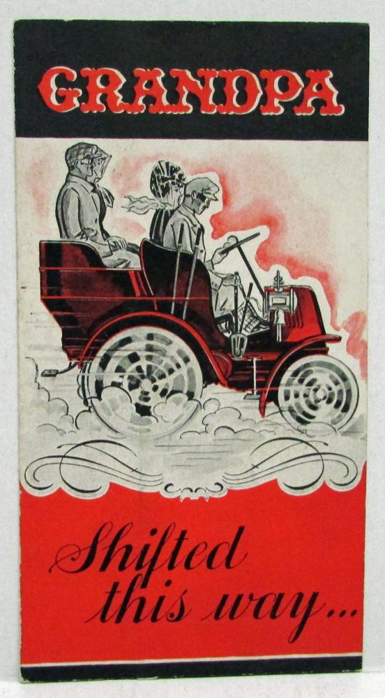 1934 REO Self Shifter 3 D Pop-up Die Cut Sales Brochure Original