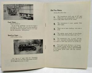 1934 REO Self Shifter Sales Brochure for Salesmen CONFIDENTIAL