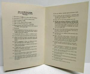 1934 REO Self Shifter Sales Brochure for Salesmen CONFIDENTIAL