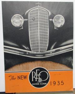 1935 REO Flying Cloud Sales Brochure Folder with Specifications Original