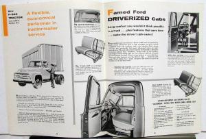 1955 Ford Truck Series F 500 Stake Tank Dump Garbage Cargo Van Sales Brochure