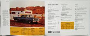 1973 Dodge Camper Full Line Color Sales Brochure Original