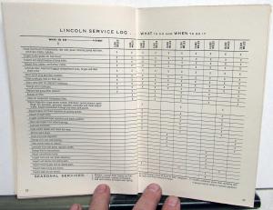 1958 Lincoln Owners Manual Care & Operation Original Nice Second Printing