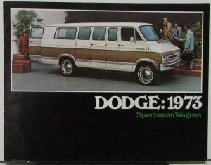 1973 Dodge Truck Sportsman Wagon Color Sales Brochure Original