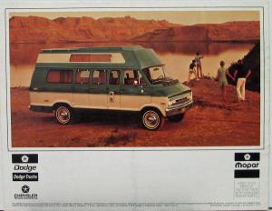 1973 Dodge Truck Sportsman Wagon Color Sales Brochure Original