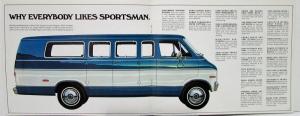 1973 Dodge Truck Sportsman Wagon Color Sales Brochure Original