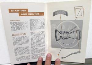 1960 Lincoln & Continental Mark V Owners Manual Care & Operation Original