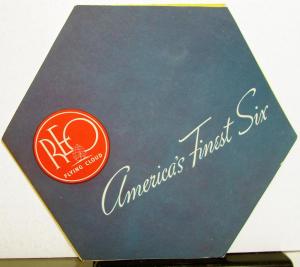 1936 REO Flying Cloud Americas Finest Six Hexagonal Sales Brochure