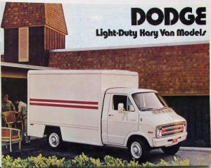 1974 Dodge Kary Van CB 300 Color Sales Brochure Original