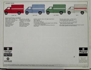 1974 Dodge Kary Van CB 300 Color Sales Brochure Original
