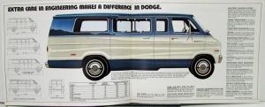 1974 Dodge Sportsman Wagons B100 B200 B300 Color Sales Brochure Original