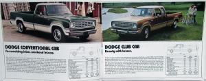 1974 Dodge Pickups D100 200 300 Adventurer Custom Club & Crew Cab Sales Brochure