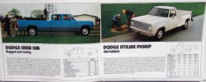 1974 Dodge Pickups D100 200 300 Adventurer Custom Club & Crew Cab Sales Brochure