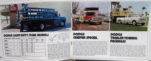 1974 Dodge Pickups D100 200 300 Adventurer Custom Club & Crew Cab Sales Brochure