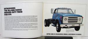 1974 Dodge Medium Duty Trucks D500 D600 D800 W600 Color Sales Brochure Original