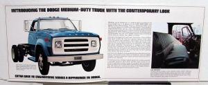 1975 Dodge Medium Duty Trucks D500 D600 D700 D800 Color Sales Brochure Original