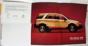 2001 Saturn VUE Preview Sales Brochure With Car Punch Card Stick Original