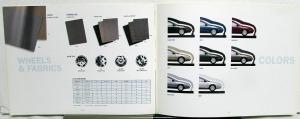 2001 Saturn S Series Sales Brochure and Suggested Retail Pricing Sheet Original