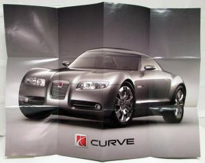 2005 Saturn Curve Concept Vehicle Sales Brochure POSTER Original