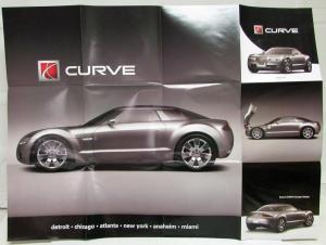 2005 Saturn Curve Concept Vehicle Sales Brochure POSTER Original