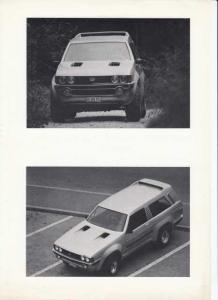 1979 Sbarro Windhound S4X4 Photo Spec Data Sheet French Text Original