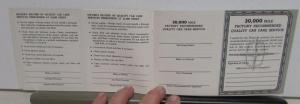 1964 Lincoln Continental Maintenance Log Factory Recommended Dealer Service