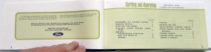 1969 Lincoln Continental Mark III Owners Manual Care & Operation Original