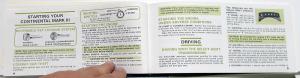 1969 Lincoln Continental Mark III Owners Manual Care & Operation Original