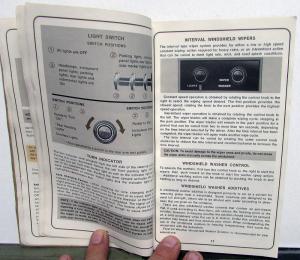 1970 Lincoln Continental Owners Manual Care & Operation Maintenance Original