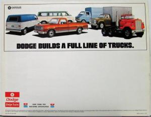 1975 Dodge Sportsman Wagons Color Sales Brochure Original