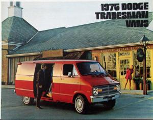 1975 Dodge Tradesman Vans Color Sales Brochure Original