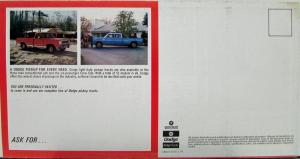 1975 Dodge Club Cab Pickup Truck Sales Folder Mailer Original