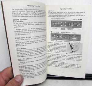 1973 Lincoln Continental Owners Manual Care & Operation Original