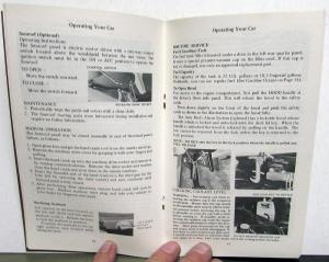 1973 Lincoln Continental Owners Manual Care & Operation Original