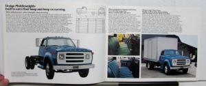 1976 Dodge Medium Duty Trucks D500 to 800 W600 Kary Van Color Sale Brochure Orig