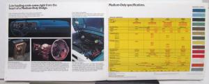 1976 Dodge Medium Duty Trucks D500 to 800 W600 Kary Van Color Sale Brochure Orig