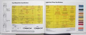 1976 Dodge Pickup Trucks W100 200 300 600 D100 200 300 Color Sales Brochure Orig