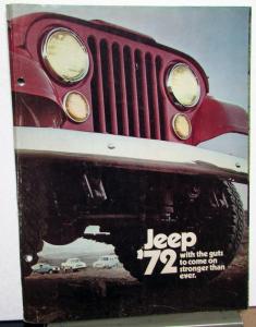 1972 Jeep Full Line Original Sales Brochure Folder Jeep Commando Wagoneer Truck