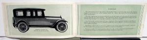 1921 Stephens Salient 6 Cars Touring Roadster Sedan Aircraft Top Sales Brochure