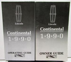 1990 Lincoln Continental Owners Manual Care & Operation Original