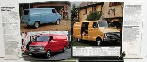 1977 Dodge Truck Tradesman Van Maxivan Street Van B100 B200 B300 Sales Brochure