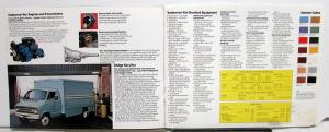 1977 Dodge Truck Tradesman Van Maxivan Street Van B100 B200 B300 Sales Brochure