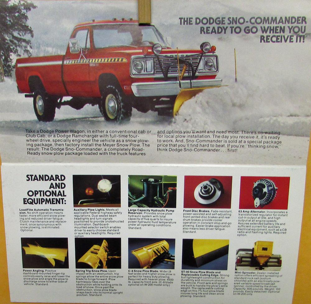 1977 Dodge Truck W150 200 AW100 Ramcharger Sno Commander ...